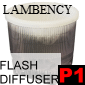 碗燈柔光罩LAMBENCY FLASH DIFFUSER CLEAR透明專業款(P1型號)